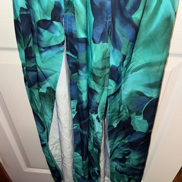 SHEIN Floral Front Twisted Knot High Slit Maxi Dress - Picture 3 of 6